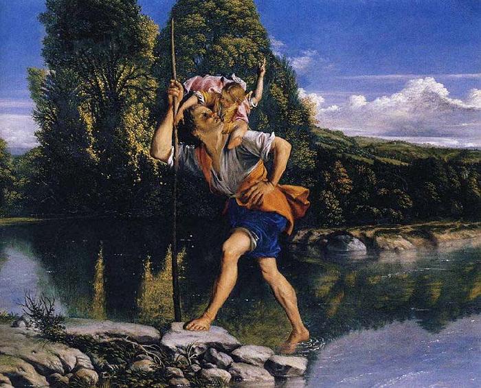 Orazio Gentileschi Saint Christopher oil painting image